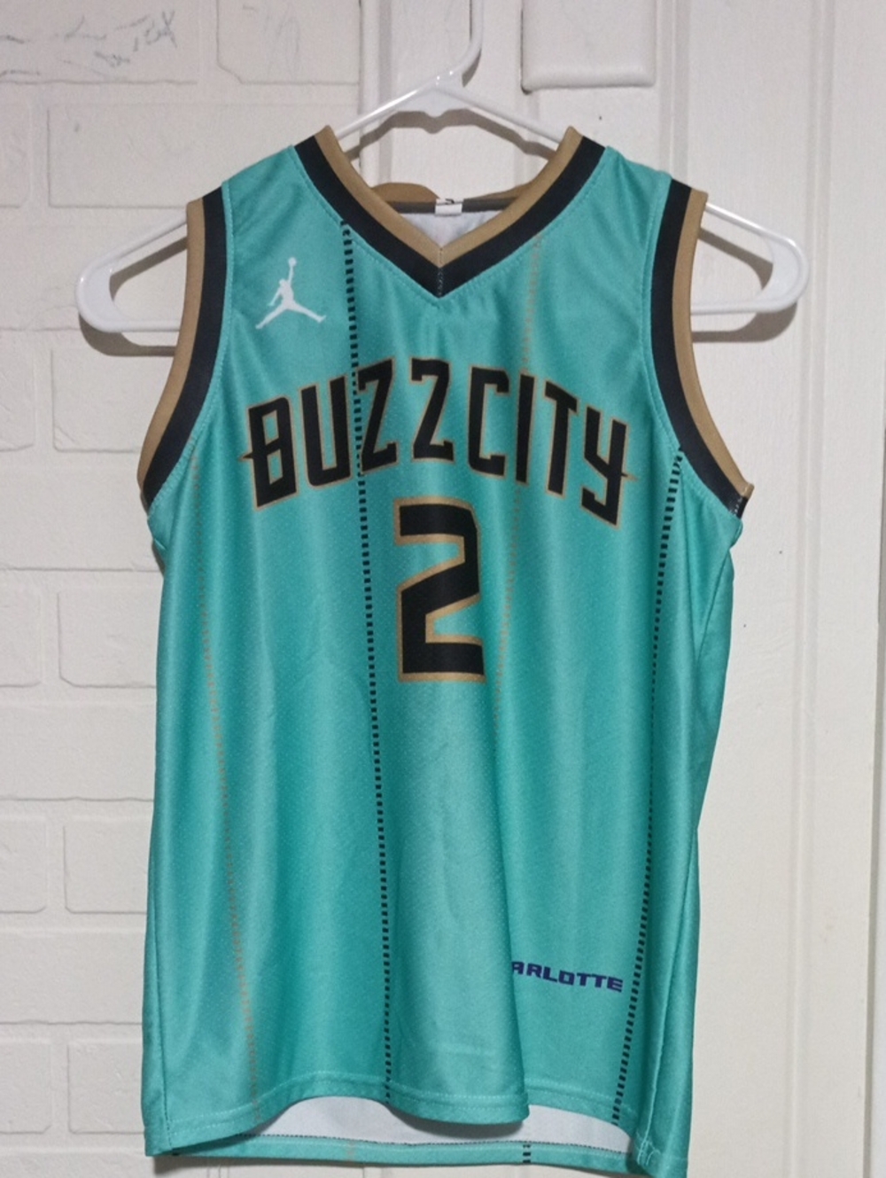 Jordan Kids' Buzz City #2 Teal Basketball Jersey